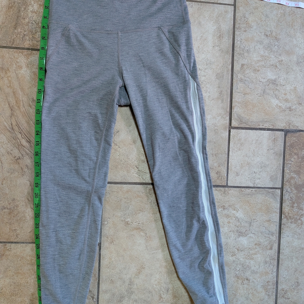 Athleta Mesh Contender 7/8 Leggings – Heather Gray, Size S